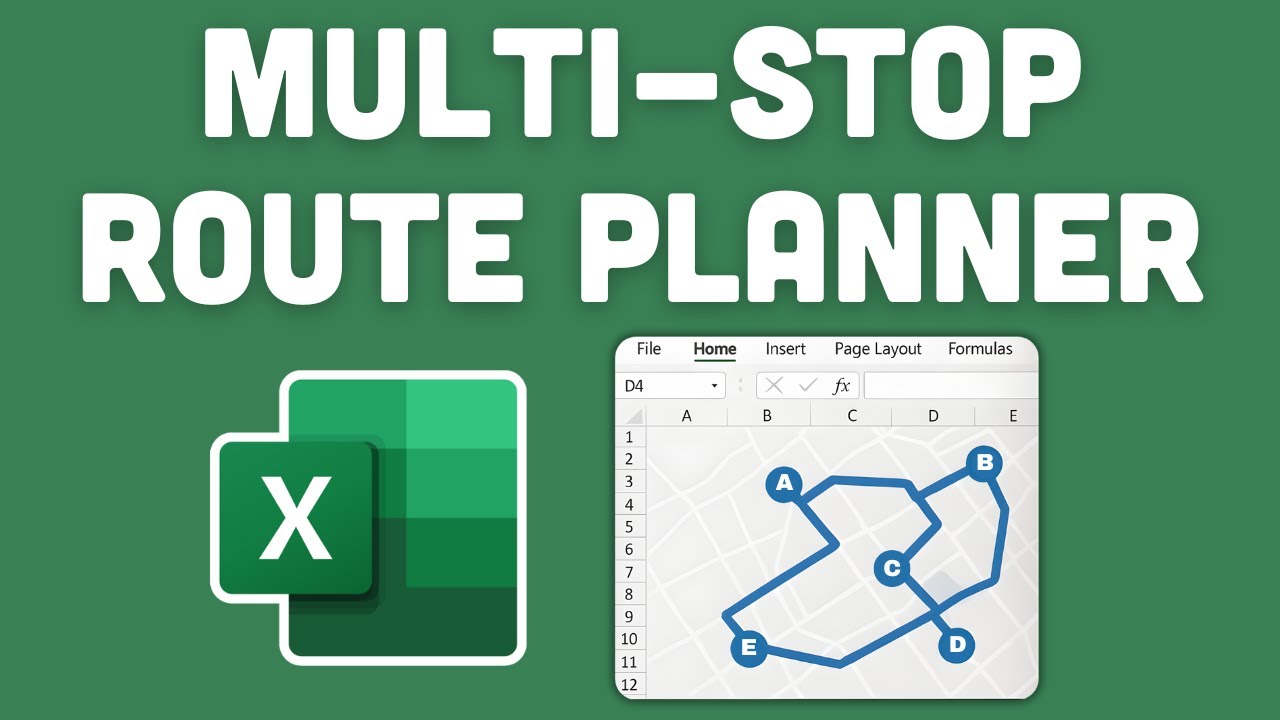 Solve the Travelling Salesman Problem in Excel | Multi-Stop Route Optimizer Template