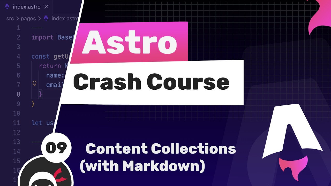 Astro Crash Course #9 - Content Collections (with Markdown)