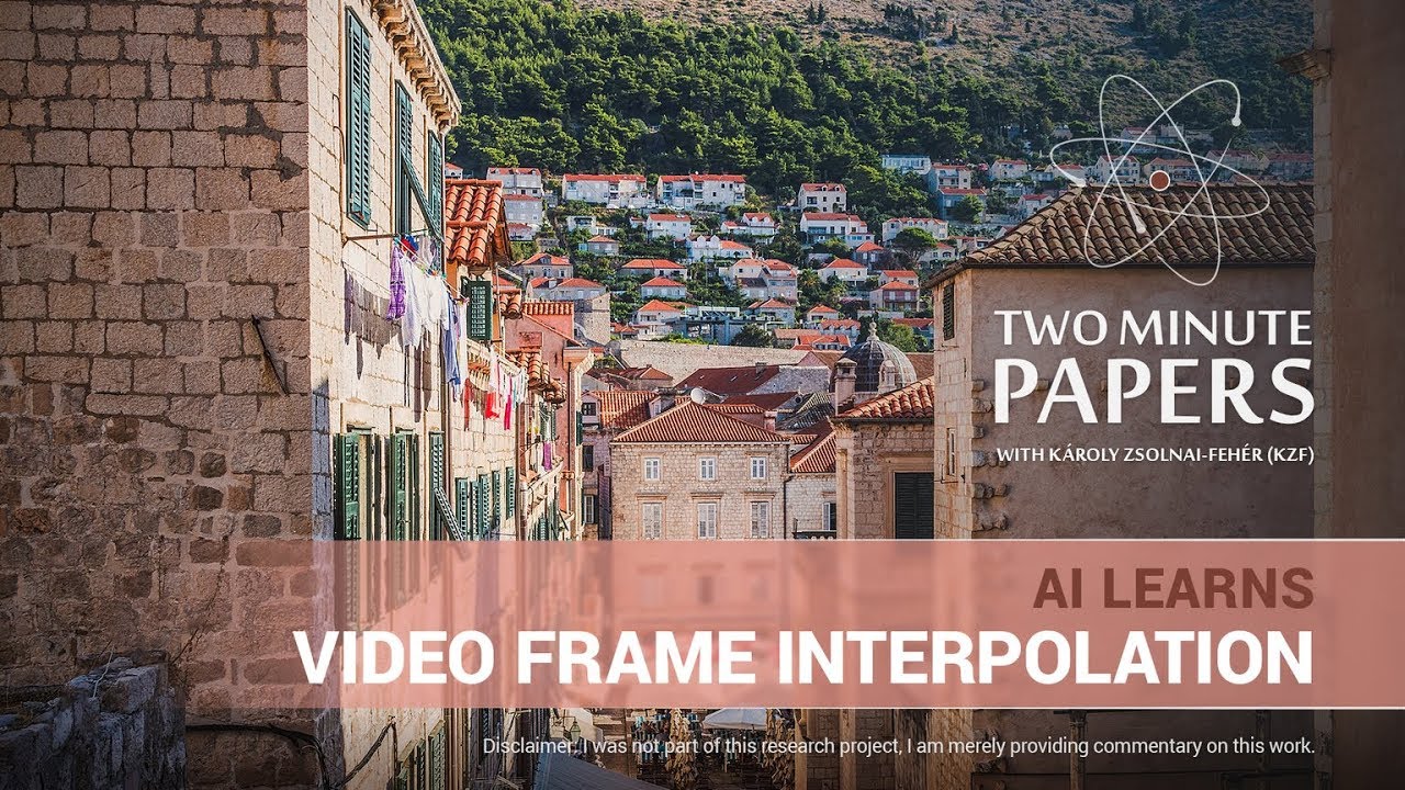 AI Learns Video Frame Interpolation | Two Minute Papers #197