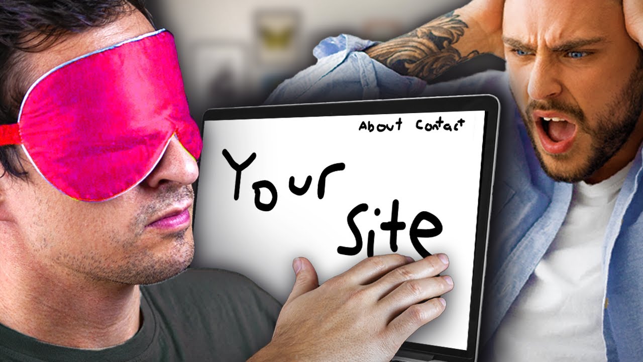 I designed my client's website blindfolded