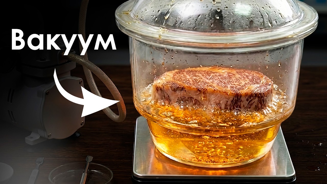 Научитесь готовить премиальные стейки из бюджетного мяса с помощью методов су-вид, ультразвука и вакуумной жарки
