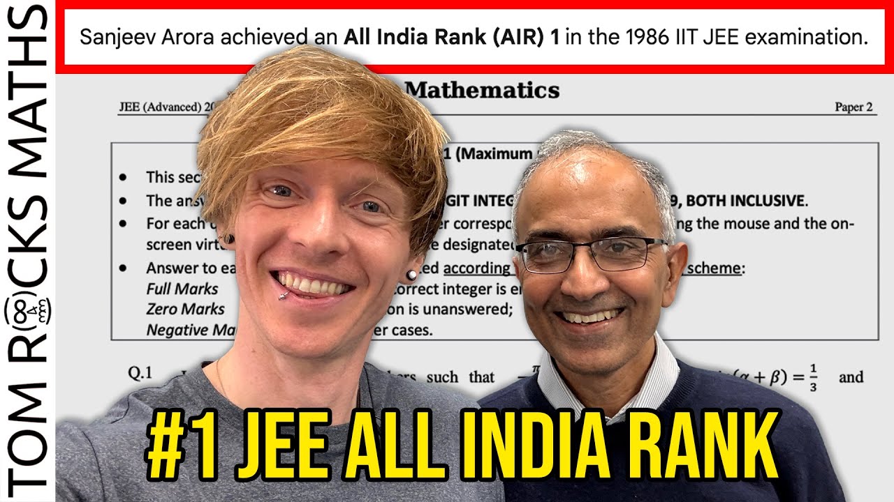 Ranking #1 on the JEE Exam with Sanjeev Arora (2011 ACM Prize in Computing)