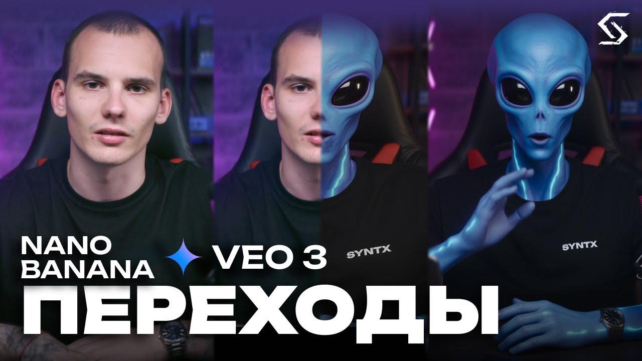Как делать хайповые переходы с Nano Banana и VEO 3?