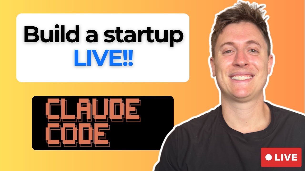 Building a startup with Claude Code LIVE using my new workflow