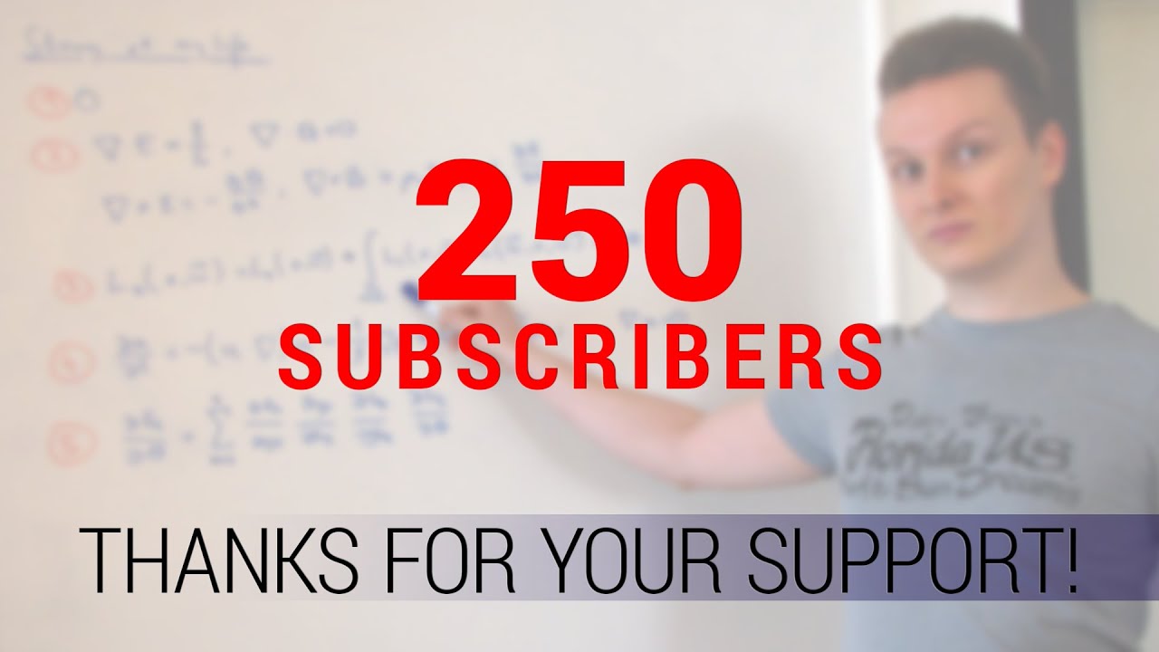 250 Subscribers - Our Quest & A Thank You Message