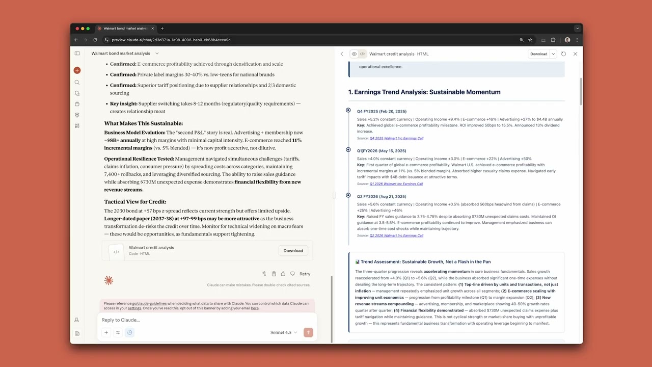 Generating real-time credit intelligence with Claude