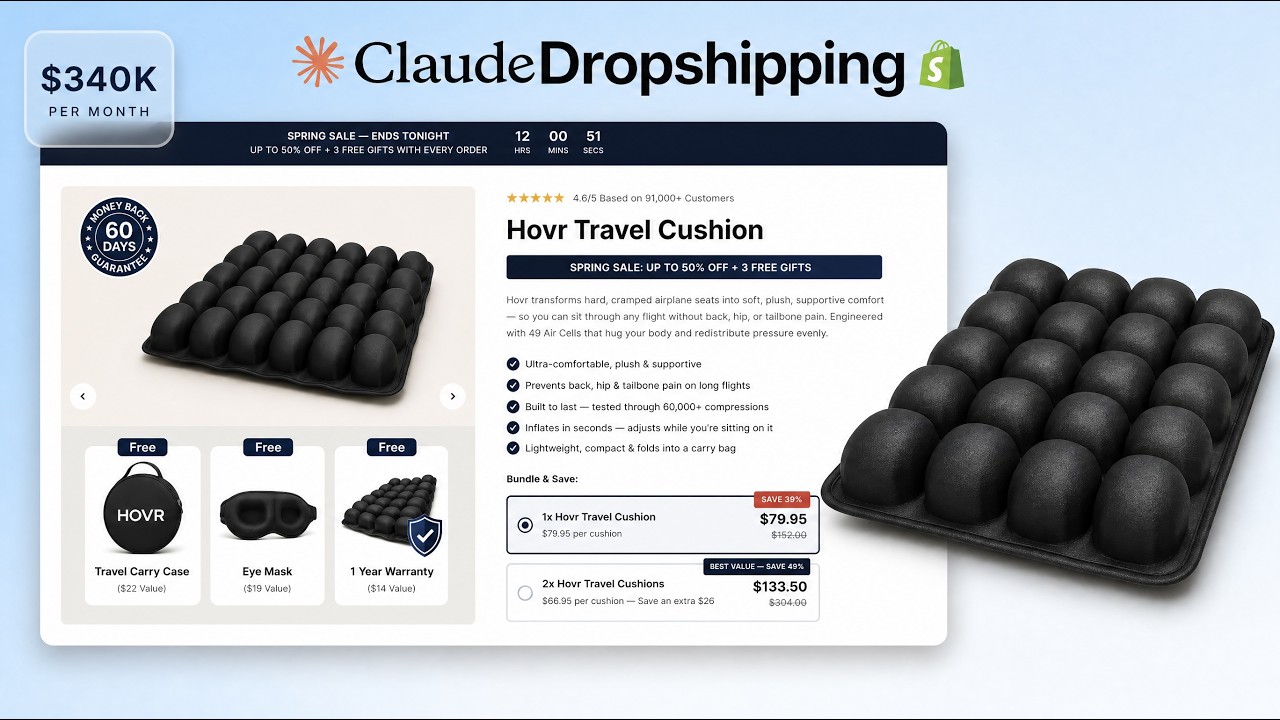 Claude Built My $348K/m Dropshipping Store (Claude Design + Shopify)