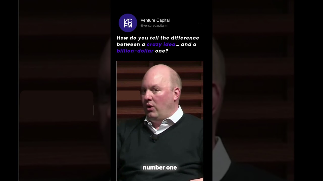 Marc Andreessen explains why breakthrough companies often start with idea everyone thinks are insane