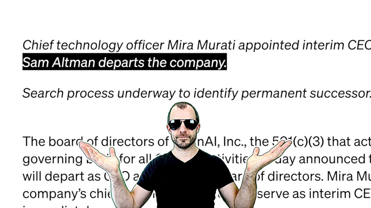 OpenAI just fired CEO Sam Altman