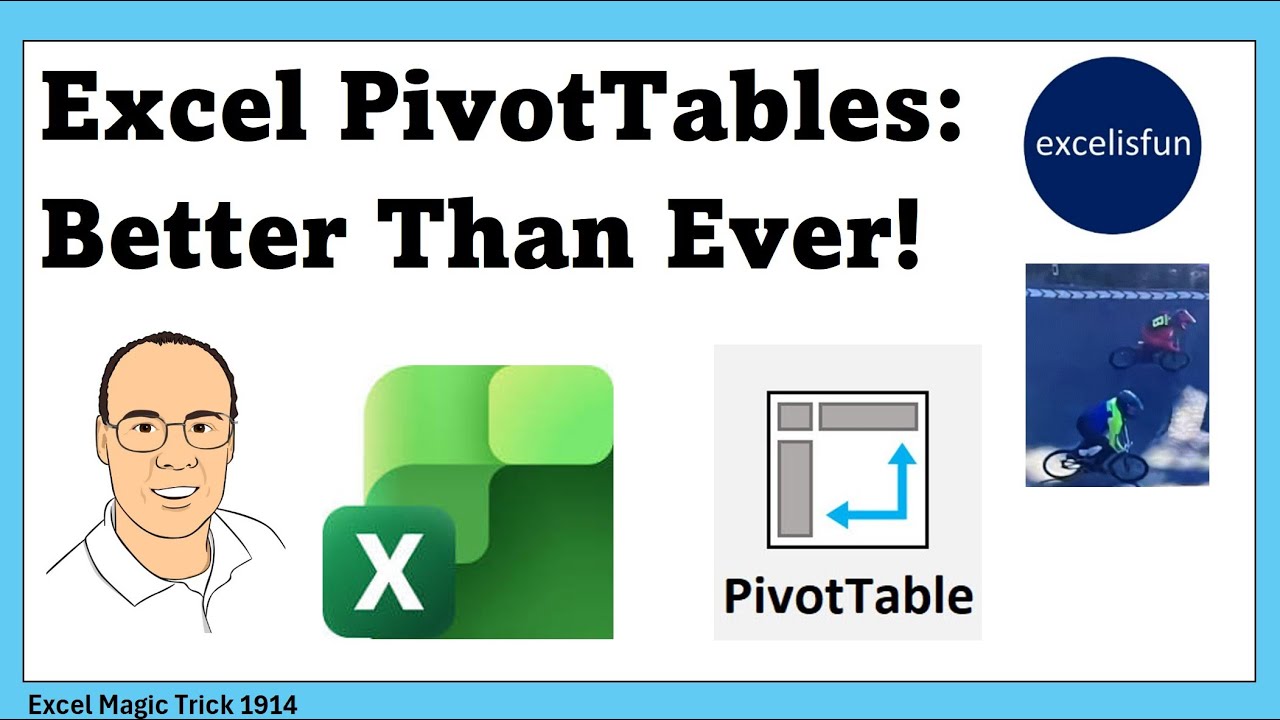 PivotTable New Features (Spill Error & Auto Refresh) and PivotTable Basics Revealed. EMT 1914