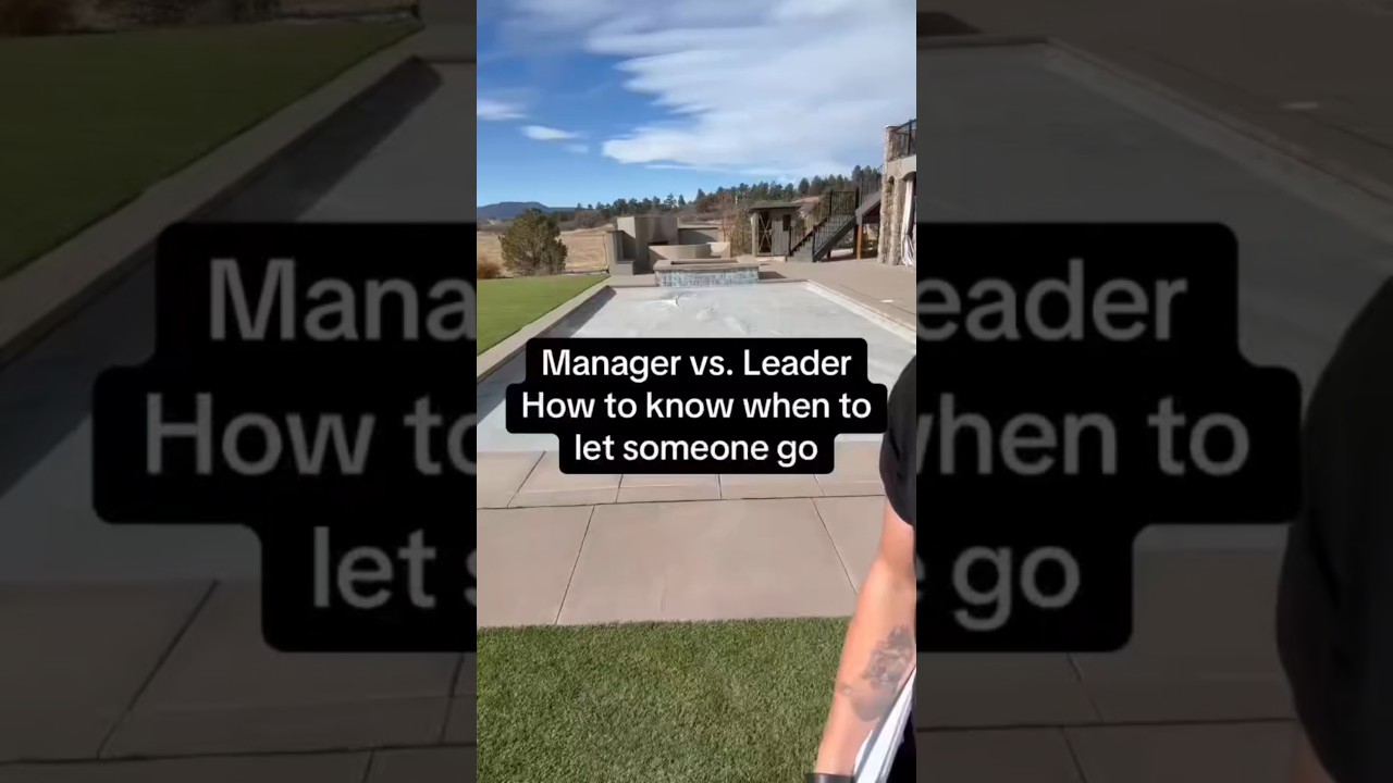 How to know when to let someone go like a leader not a manager 🔥🙌🏻 #management #leader