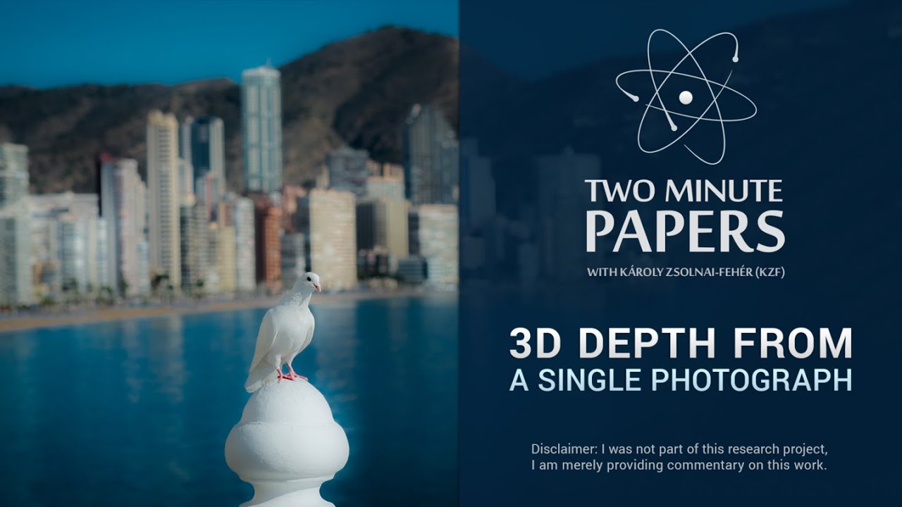 3D Depth From a Single Photograph | Two Minute Papers #54