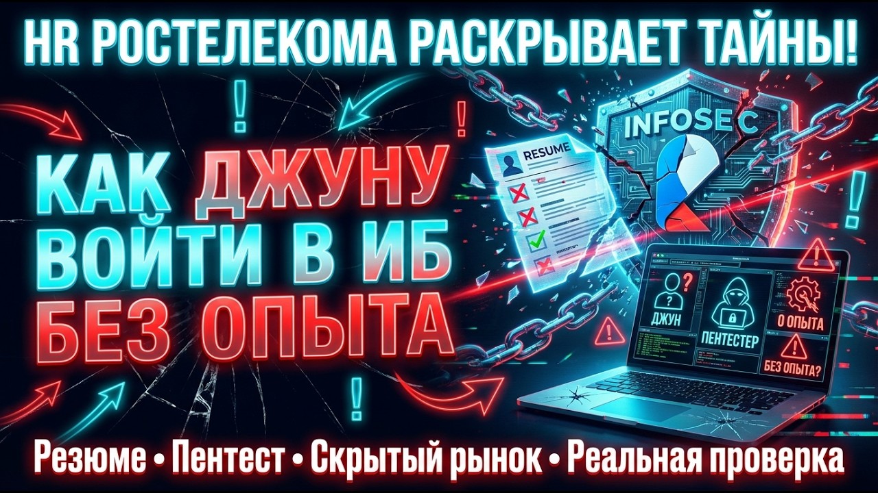 КАК ДЖУНУ ВОЙТИ В ИБ БЕЗ ОПЫТА - HR РОСТЕЛЕКОМА РАСКРЫВАЕТ ТАЙНЫ