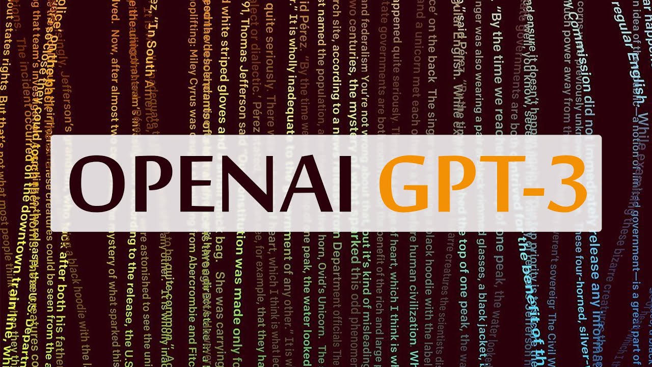 OpenAI GPT-3 - Good At Almost Everything! 🤖