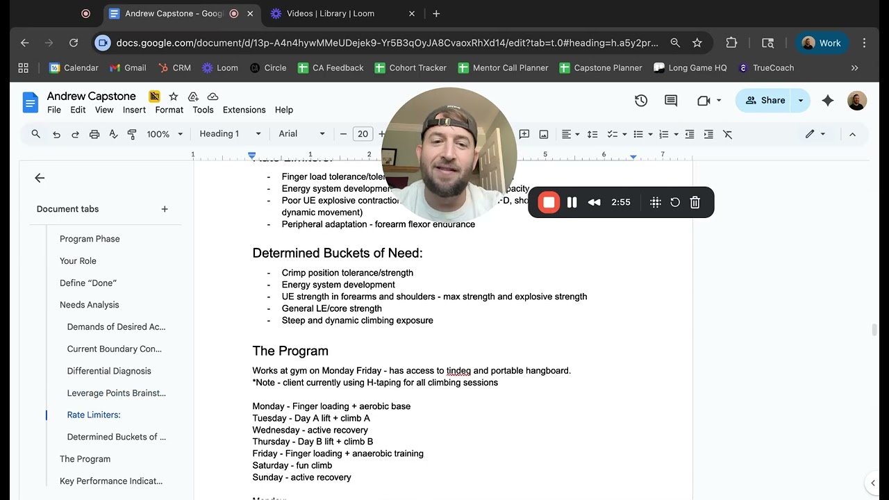 “Clinical Athlete” Grade Care - Provider Capstone Example