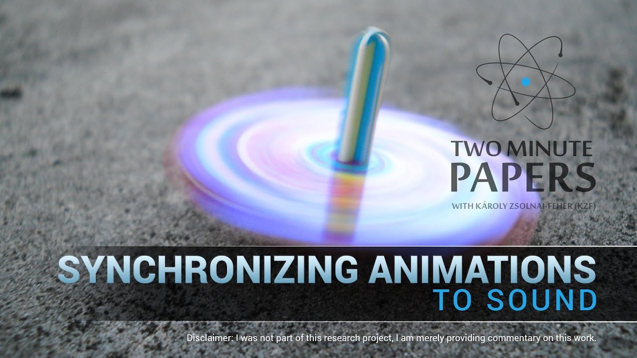 Synchronizing Animations To Sound | Two Minute Papers #108