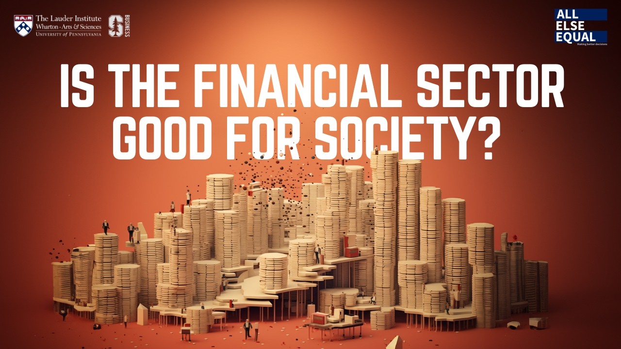 Ep74 Is The Financial Sector Good for Society?