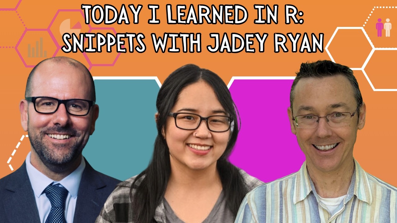 Today I Learned in R: RStudio snippets with Jadey Ryan