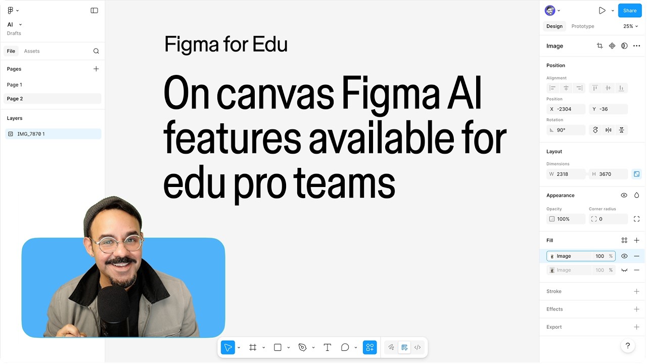 Getting started with Figma on-canvas AI features for Education