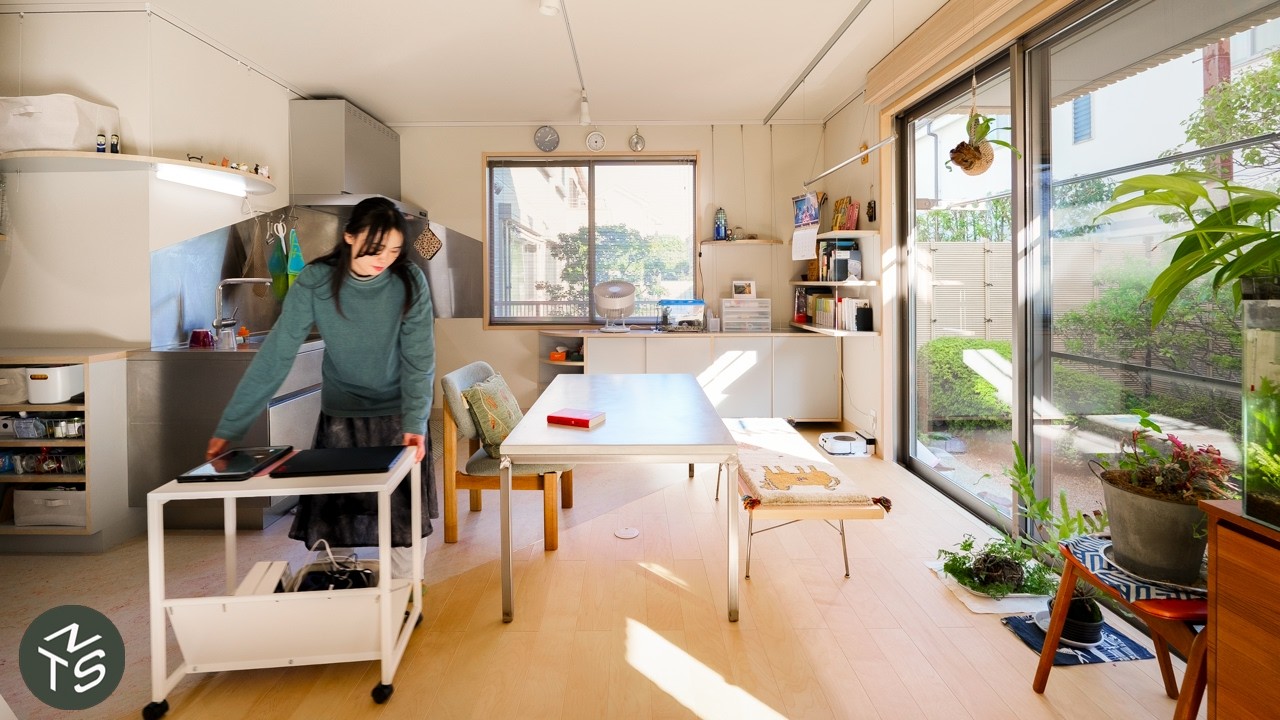 Small Multigenerational Japanese Home with Suspended Storage, 40sqm/430sqft