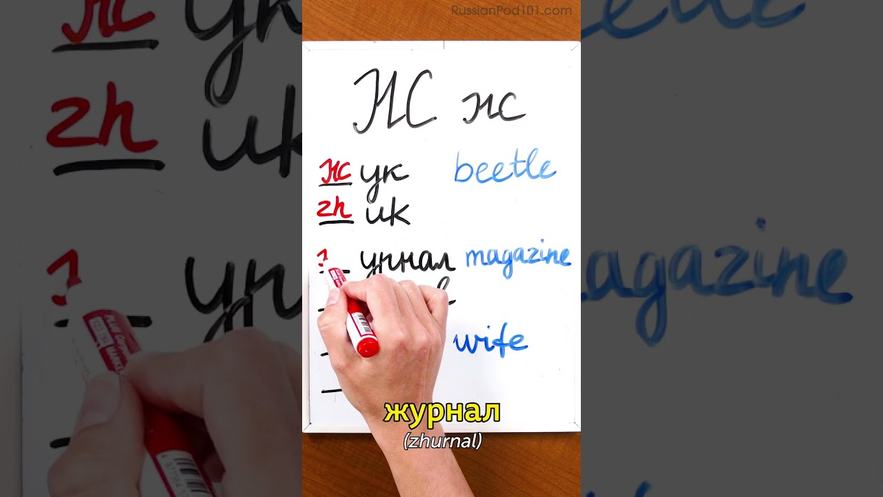 Learn Russian Alphabet #8 - ж