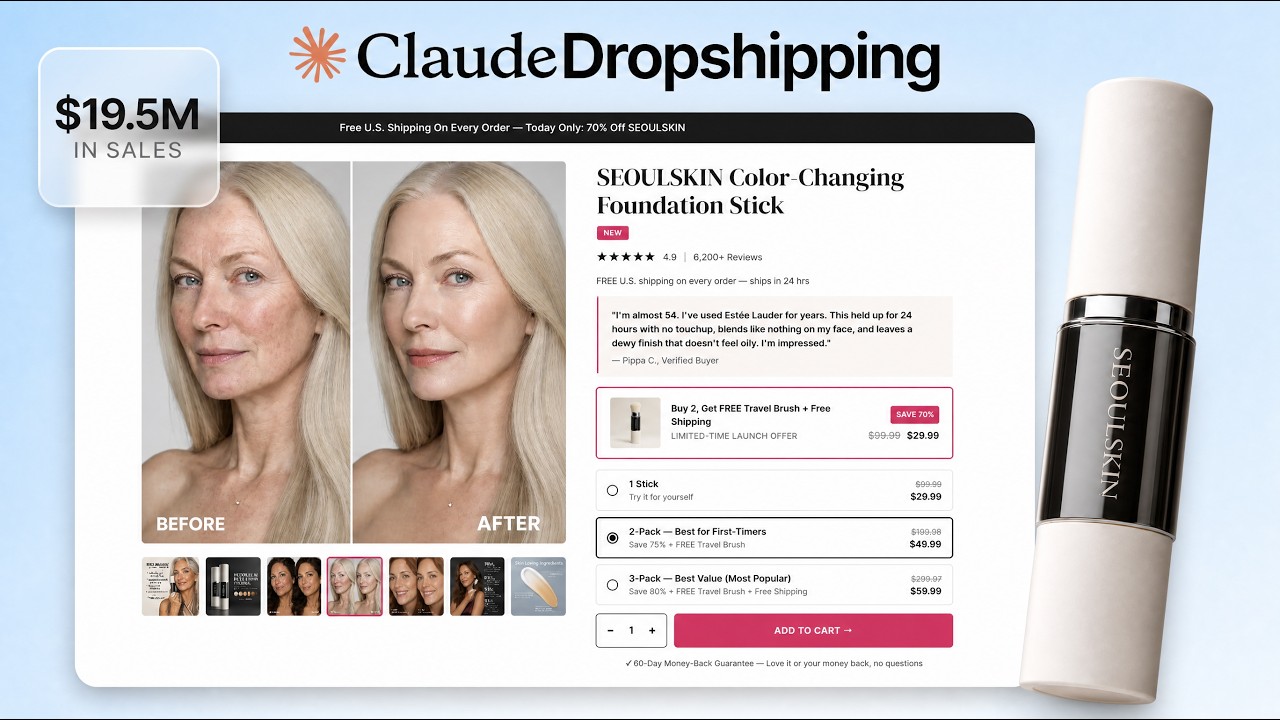 Claude Dropshipping: How I Made A $19.5m Store With Claude Design