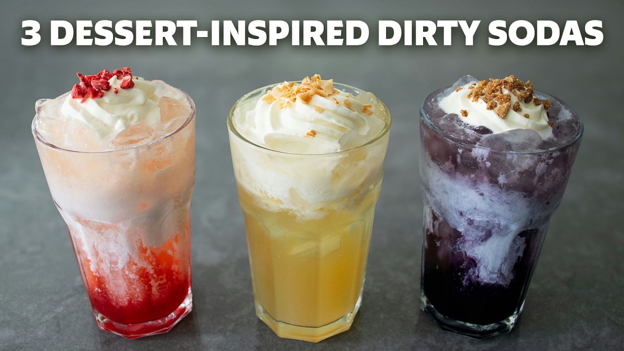 3 Dirty Sodas Inspired by 3 Classic Desserts | Food Wishes