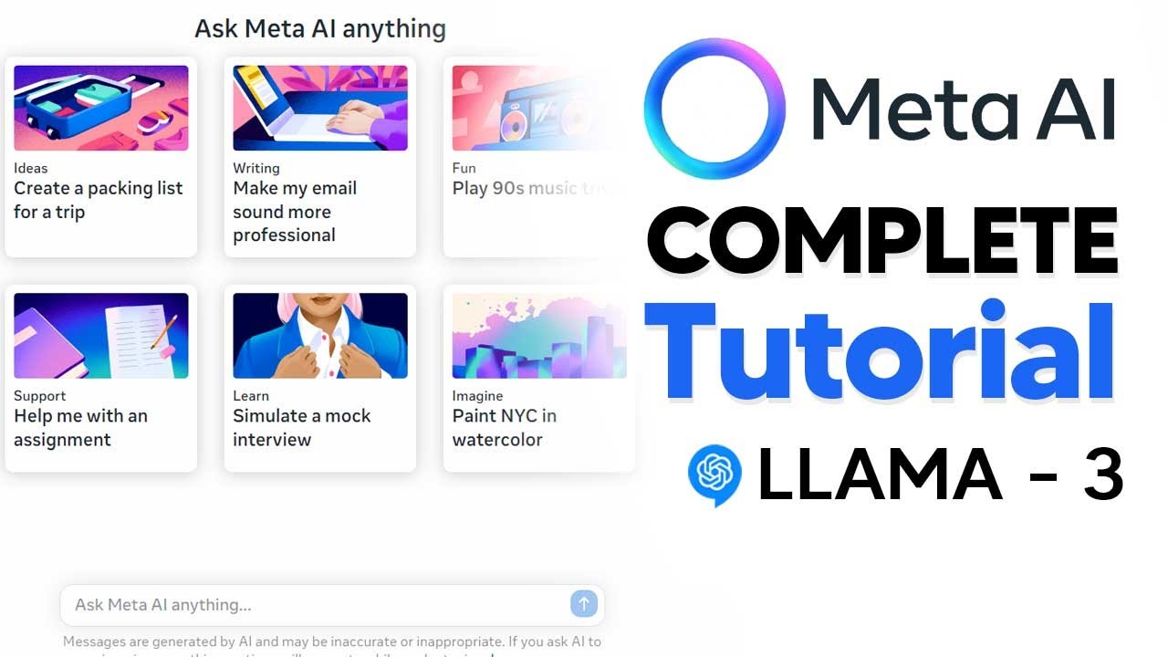 How To Use META AI (Complete Tutorial) Beginner Tutorial (LLAMA 3 Tutorial)