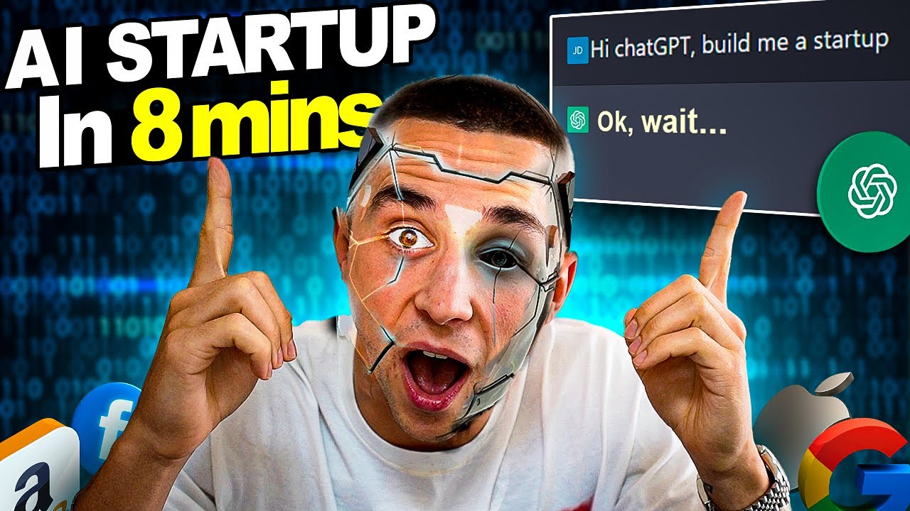 Building an AI Startup in 8 Minutes with ChatGPT [No-Code Method]
