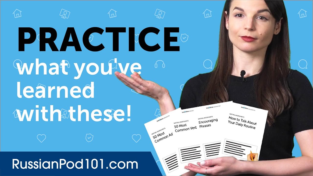 14 Free PDF Writing Worksheets for Russian Beginners