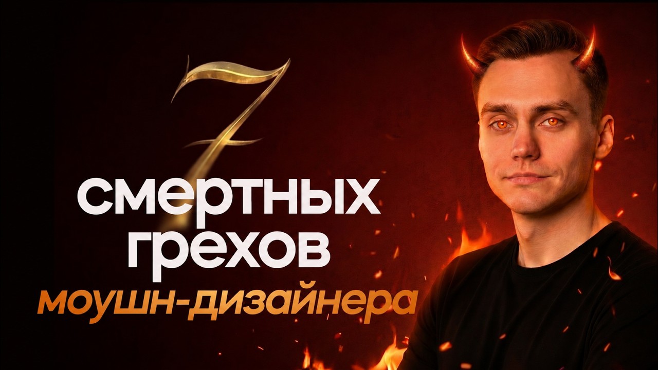 7 смертных грехов моушн-дизайнера | Стрим