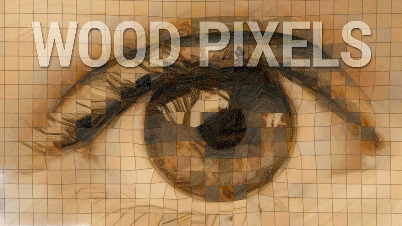 These Are Pixels Made of Wood! 🌲🧩