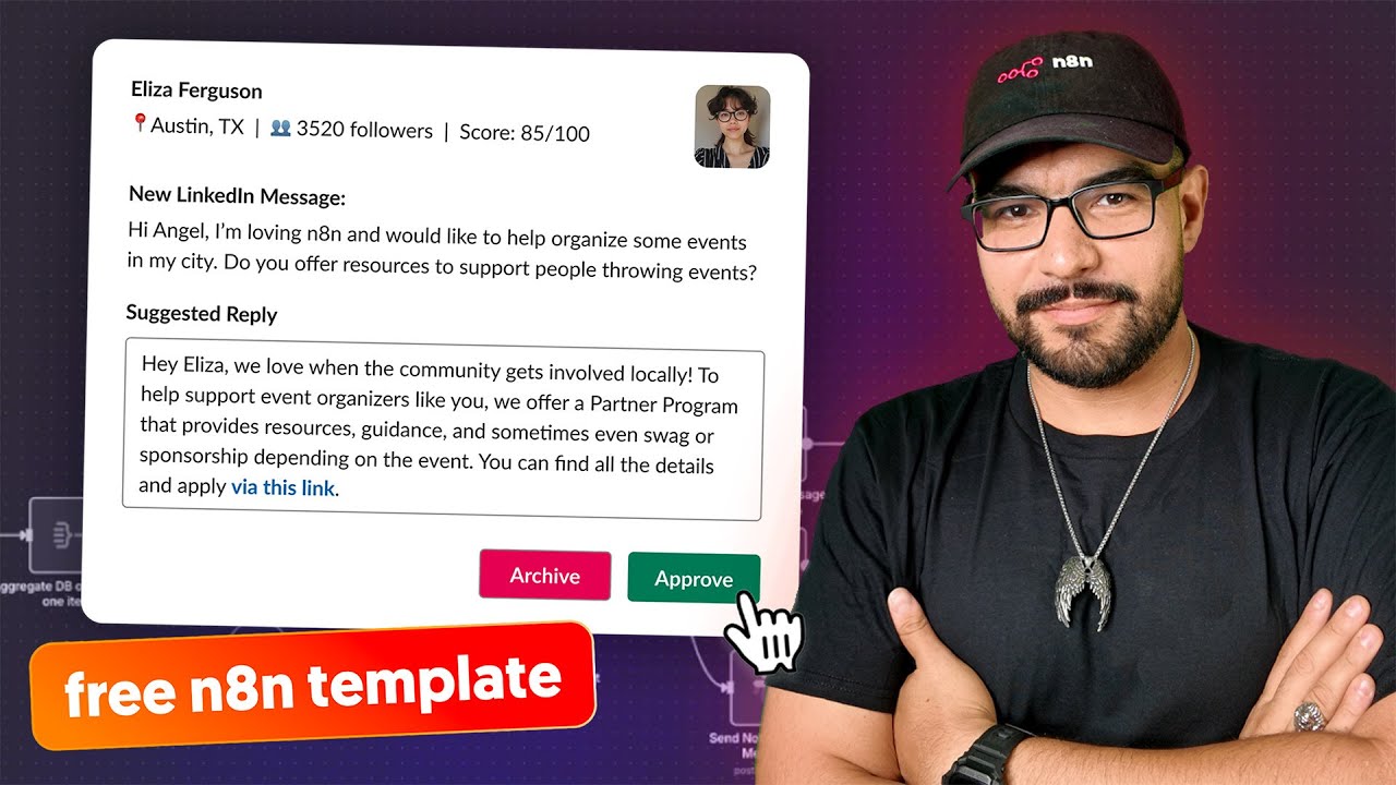 Auto-Reply to LinkedIn DMs with Human Review