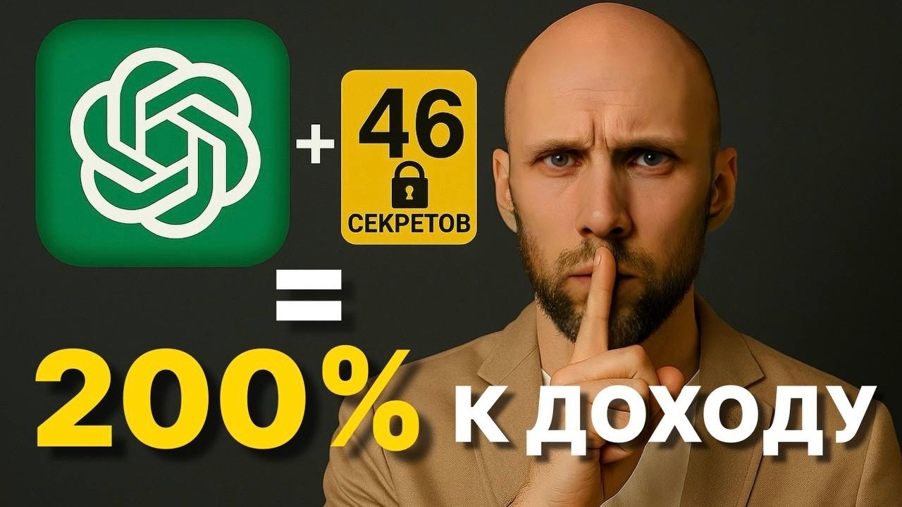 46 секретов ChatGPT, которые УДВОЯТ твой доход! Применяй сейчас