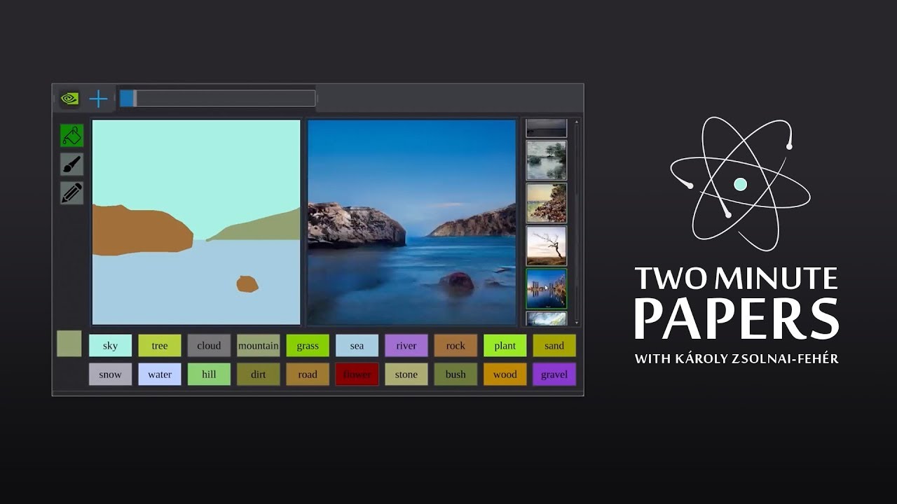 NVIDIA's AI Creates Beautiful Images From Your Sketches! ✏️
