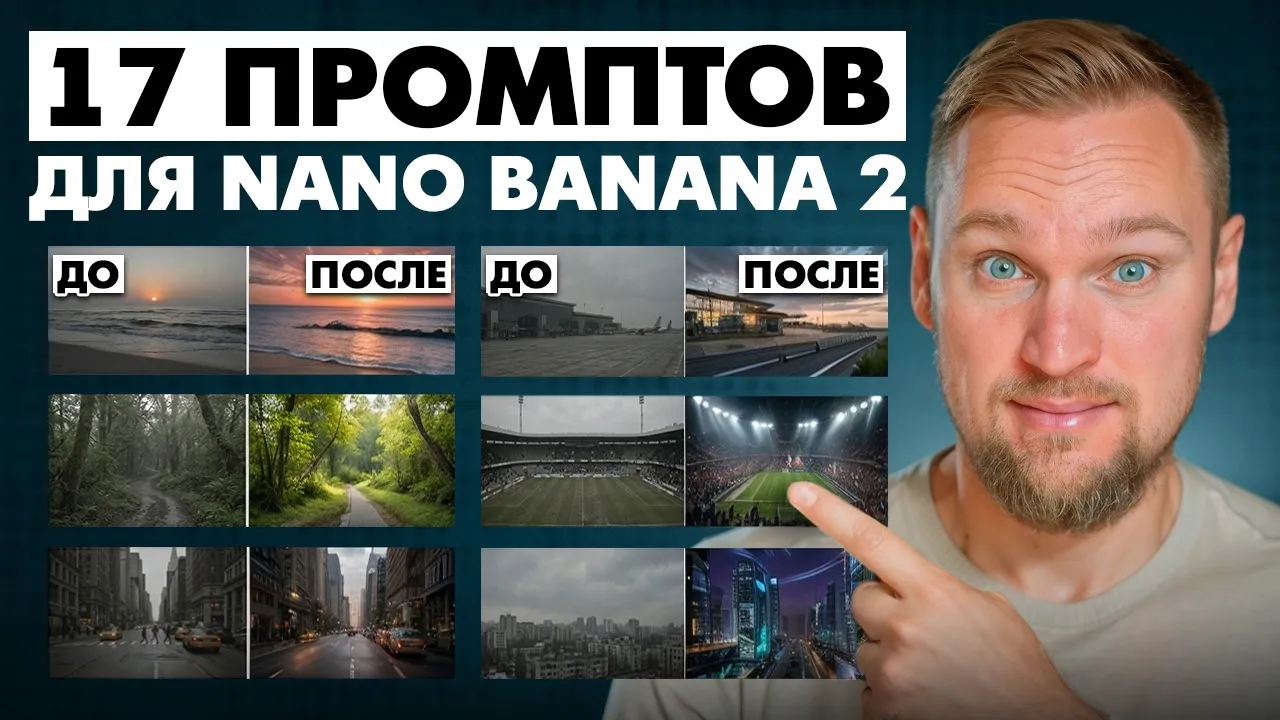17 ХАКОВ Nano Banana 2: От чертежей до голливудского VFX (ТУТОРИАЛ)