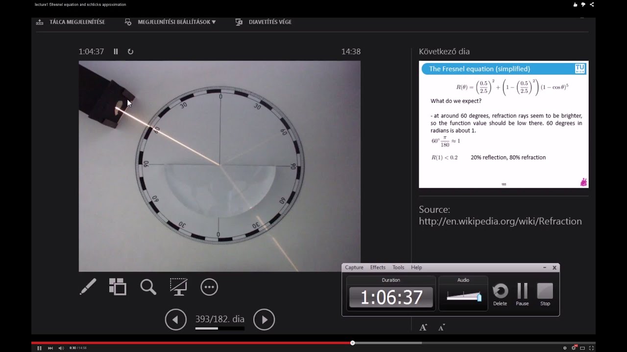 TU Wien Rendering #5 - The Fresnel Equation and Schlick's Approximation