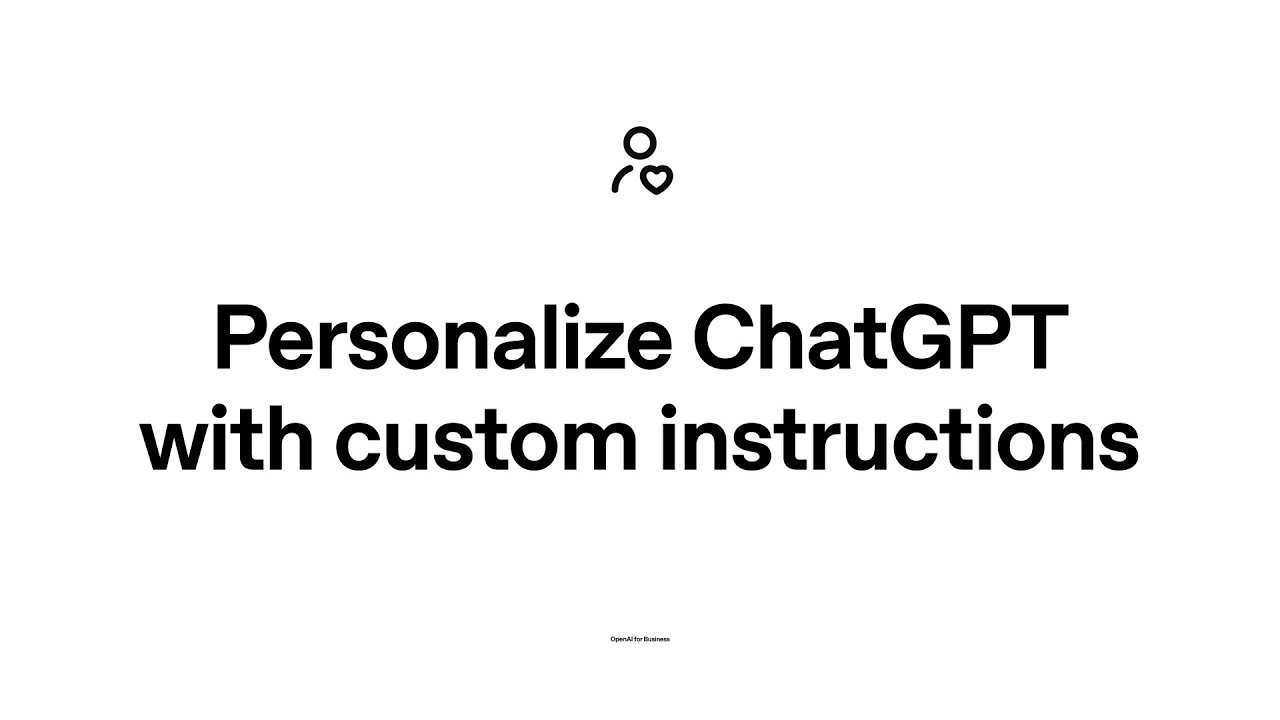 Personalize ChatGPT with custom instructions