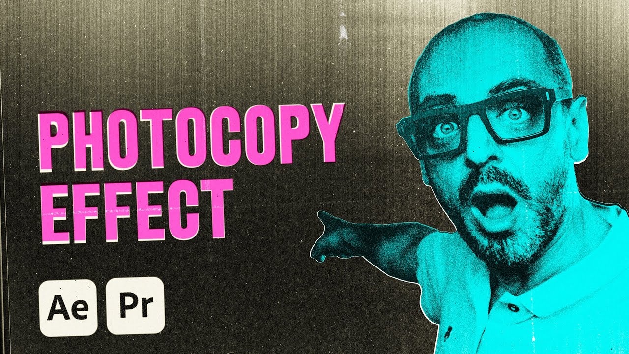 Animated Photocopy Look in Premiere Pro / After Effects