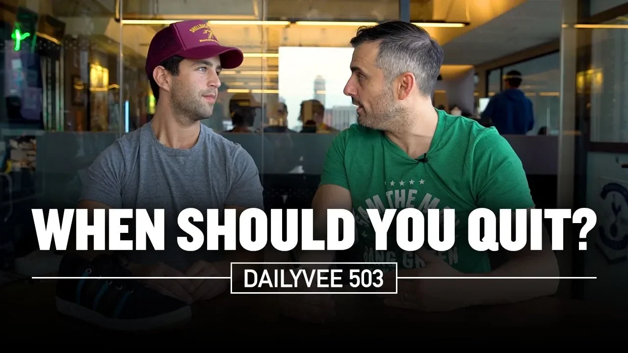 When Should You Quit? Perseverance vs Delusion | DailyVee 503