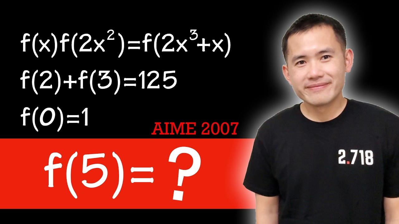 How to solve a functional equation on the AIME
