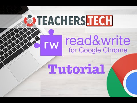 Read&Write for Google Chrome - Tutorial (2016)