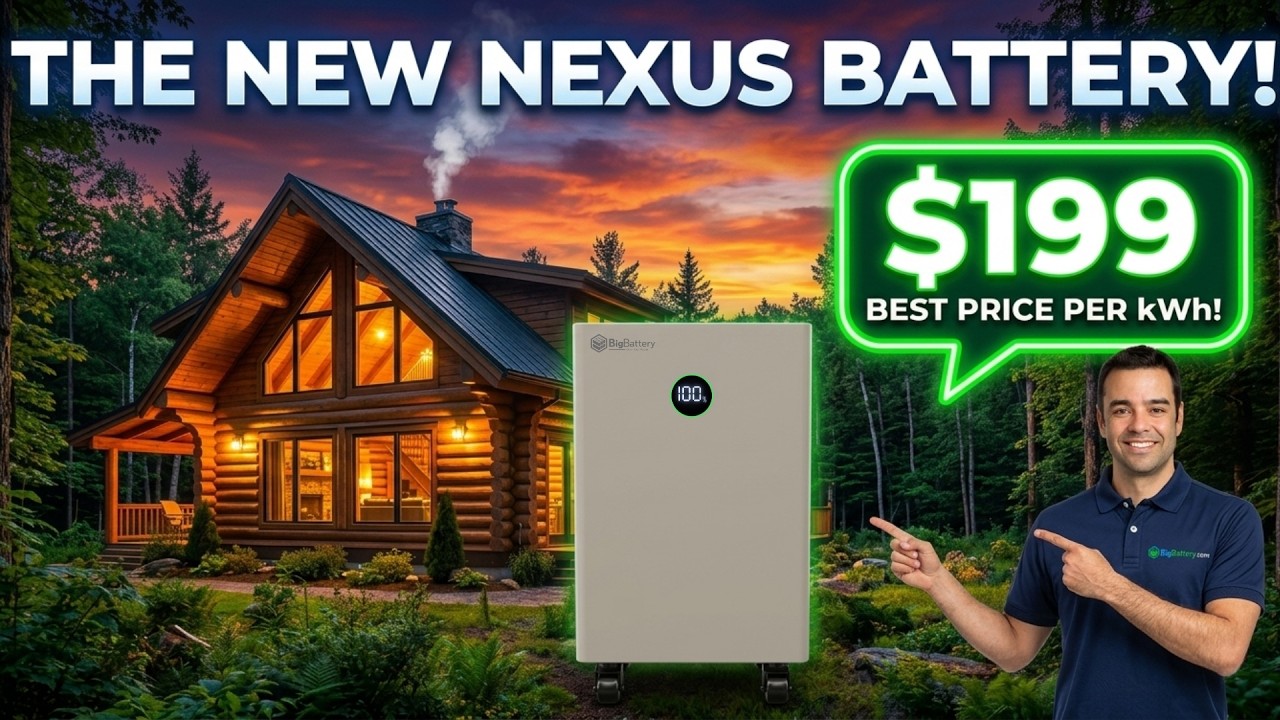BigBattery 48V NEXUS - 15kWh LiFePO4 Off-Grid Battery