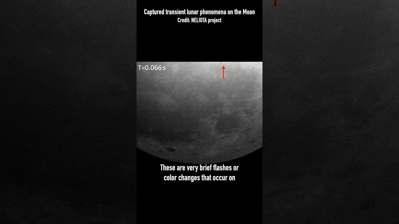 What are these weird flashes of light on the Moon? #shorts