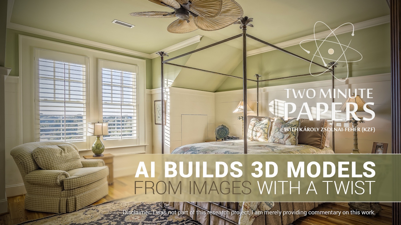 AI Builds 3D Models From Images With a Twist | Two Minute Papers #129