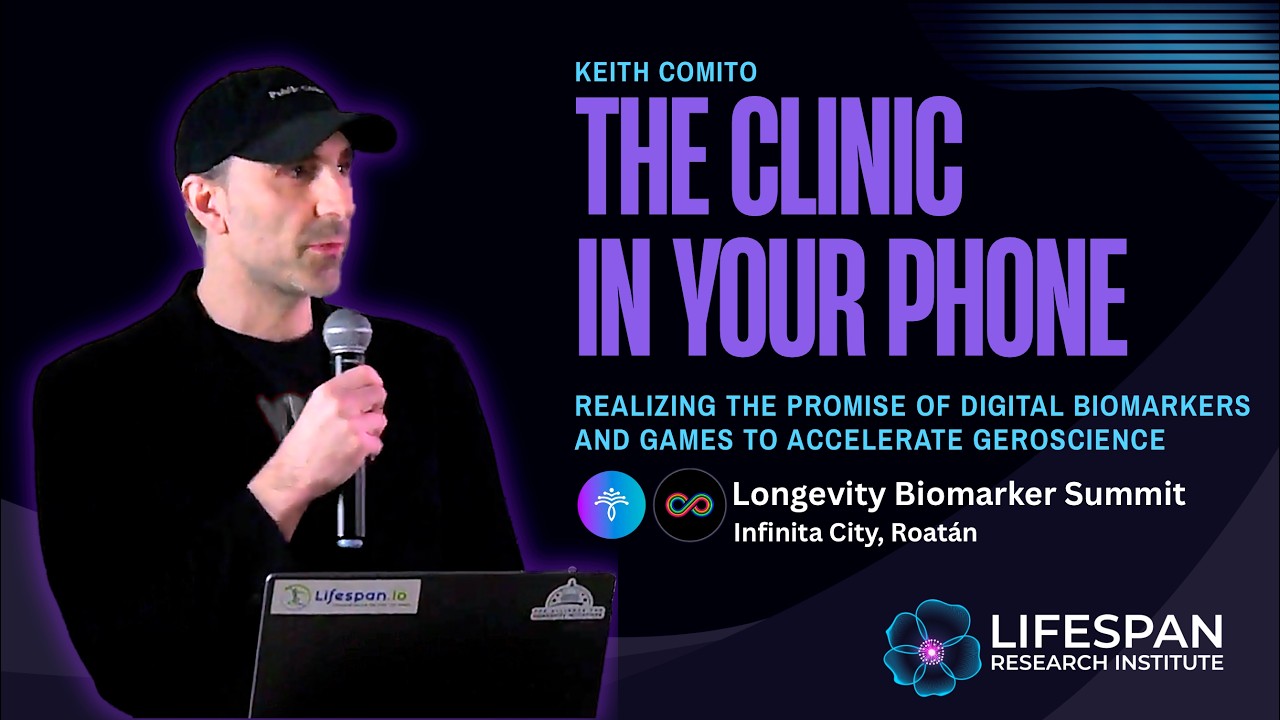 Digital Biomarkers and Games to Accelerate Geroscience | Keith Comito at Longevity Biomarker Summit