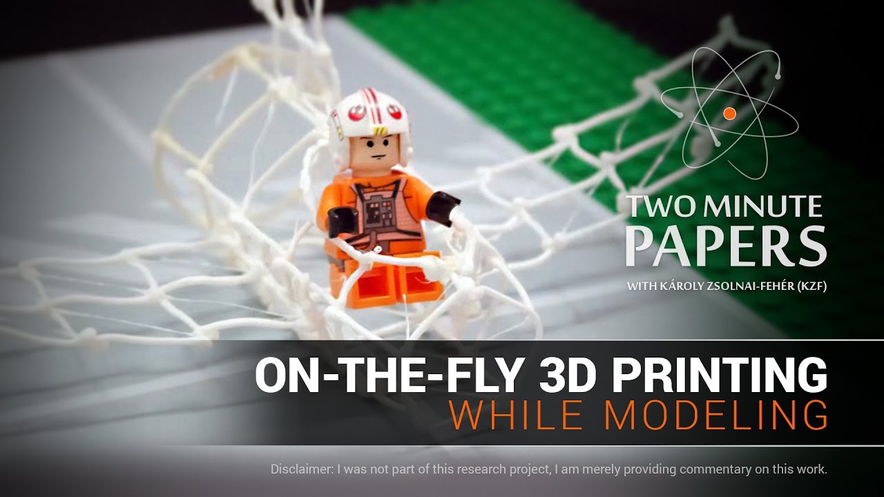 On-the-Fly 3D Printing While Modeling | Two Minute Papers #144