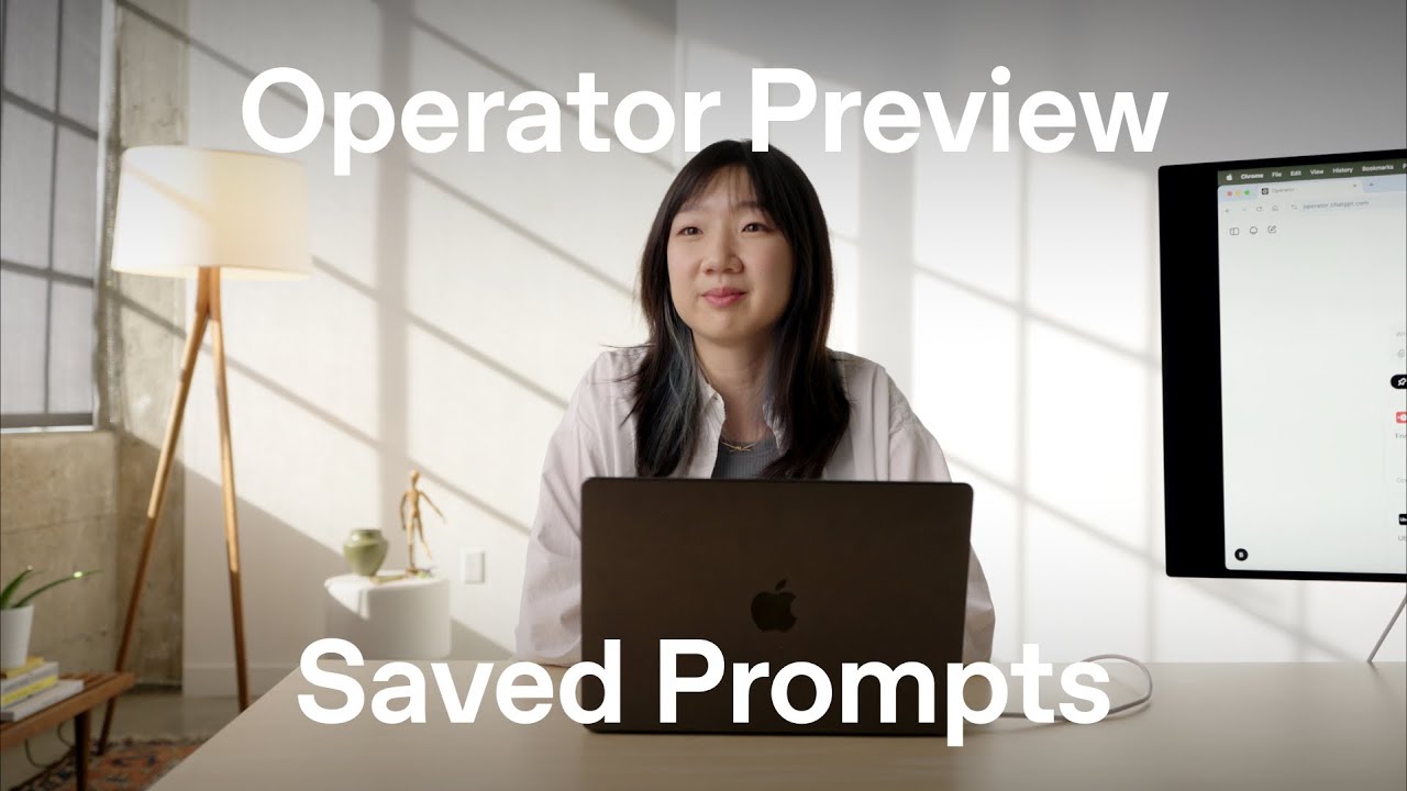 Using saved prompts in Operator