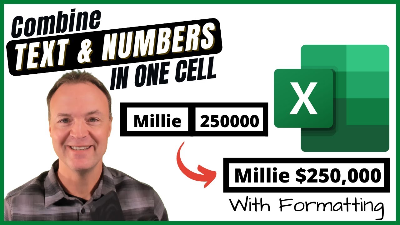 Combine Text and Numbers into One Cell in Excel