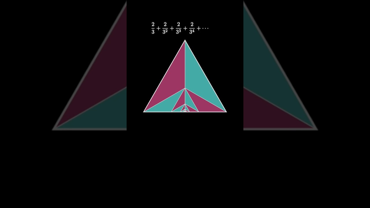 Infinite Sum of Powers of 1/3 in Equilateral Triangle